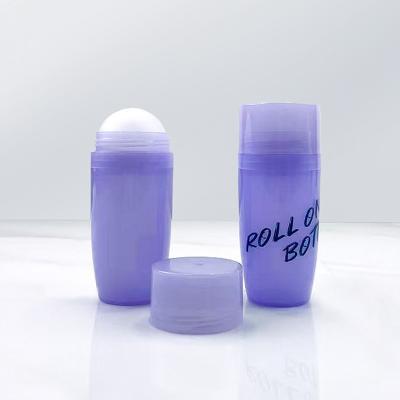 China PP 50ML Empty Roll On Bottles For Essential Oils Plastic Roll On Bottles Roll On Deodorant Bottles for sale