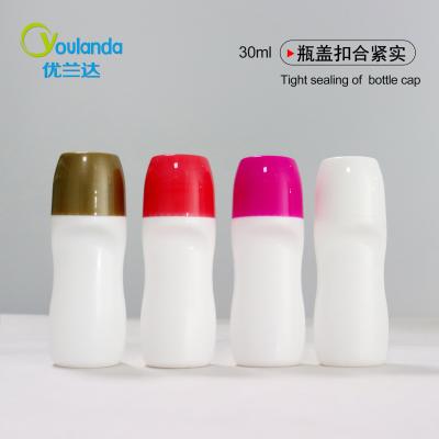 中国 pp 環境に優しい 30ml プラスチックのロールオンボトル 1OZ 特別な形状のボトル 販売のため
