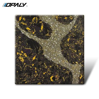 China Modern Big Grain Brown Artificial Quartz Granite Stone Slabs For Kitchen Countertops for sale