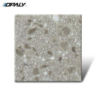 China Modern Acrylic Stone Exterior Sheet Solid Particle Veined Pure Solid Surface Customized for sale