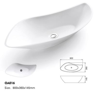 China Modern unique design acrylic washbasin for hotel for sale