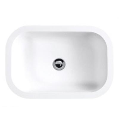 China Traditional Opaly Corians Solid Surface Seamless Joint Sink for sale