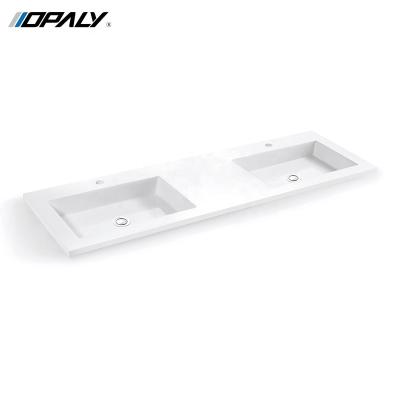 China Solid Surface Antibaterial Bathroom Wash Basin Countertop Wash Sink Over Counter Vanity Basin for sale