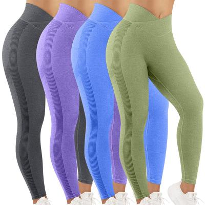 China New Product Sports Yoga Running Pants Breathable High Waist Hip Lift Tight Plus Size Clothing Fitness Pants BK774 for sale