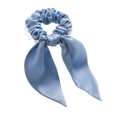 China - silk scrunchies with difference 22momme silk charmeuse with 2.5cm scrunchies with bow tie for sale