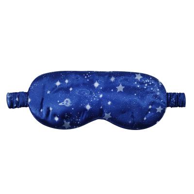 China parride Customized Sleeping Eye MASK 19m/m 100% Silk Printing Eye Mask à venda