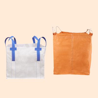 China Full Of China Breathable Top PP Woven Container Large Flat Bag Jumbo Bulkfibc Bag for sale