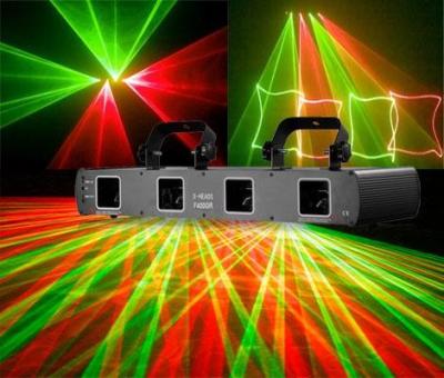 China four head red and green laser /led stage effect lights/hottest products in ktv bar room for sale