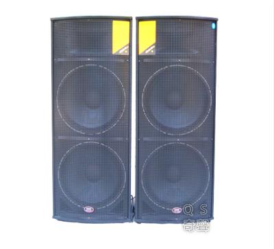 China High-power professional stage audio speaker dual 15 inch outdoor speaker square performance full frequency ktv audio pai for sale