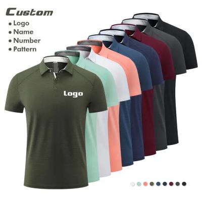 China Anti-wrinkle Custom Golf Shirts Quick Dry Kids Sublimation Blanks Boys t-shirts Mens tshirts Polo Shirts With Embroidery Logo for sale