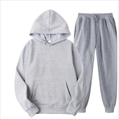 China Anti-Static Wholesale Cheap Cotton Polyester Hoody Sweat Pants Long Sleeve Blank Custom Oversized Unisex Sweatpants and Hoodie Jogger Set for sale