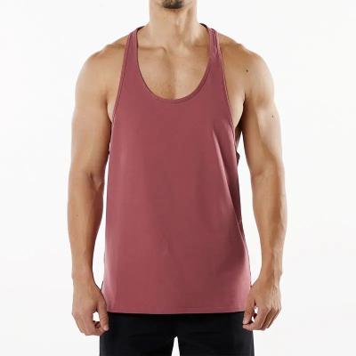 China Anti-pilling wholesale mens custom tank top undershirt bulk white 100% cotton plus size men's tank tops for sale