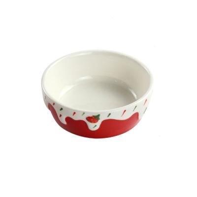 China Automatic Cute Colorful Ceramic Small Animal Hamster Pet Hamster Automatic Fruit Supplier Amazon Feeding Bowl for sale