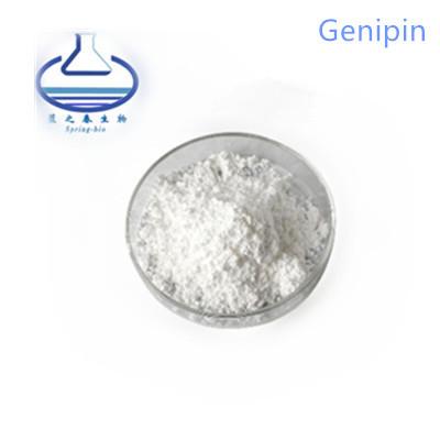 China Pure Natural 98% Gardenia Extract 6902-77-8 Healthcare Grade Genipin Powder for sale