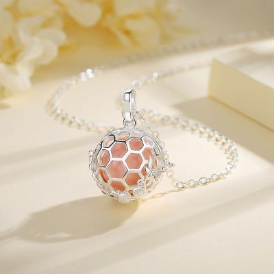 China Other Merryshine Own Custom Design Honeycomb Harmony Pregnancy Bola Ball Bell Musical Pendant Necklaces for sale