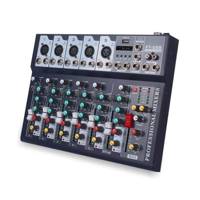 China Sound Mix Console Blue Tooth Wholesale Usb Console Small Mini Audio Interface Reverb Effect Mixer Microphone for sale