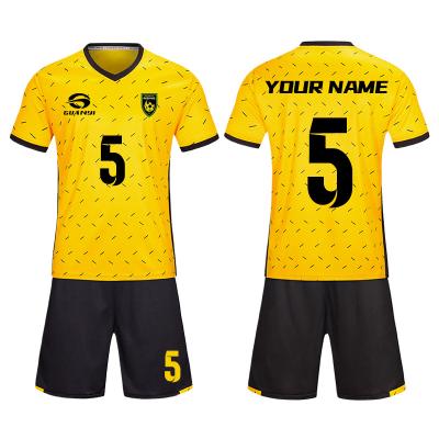 China 2021 high quality sets football wear cheap simple custom made football shorts uniform tank top men or kids uniform for sale