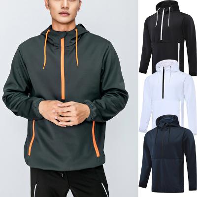 China Lightweight Breathable College Plus Size Hoodies Training Wear Fitness Sportswear For Man Outdoor Jackets for sale