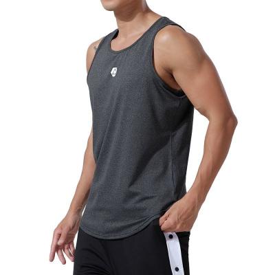 China New QUICK DRY Sports Gym Men's Beach Travel Fit T-shirt Spandex Muscle Brand Vest Gym Top Tank Top for sale