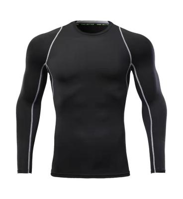 China Anti-Static Seamless Long Sleeves 2022 High Elastic Sports Men Active Fitness Gym Clothing Tops for sale