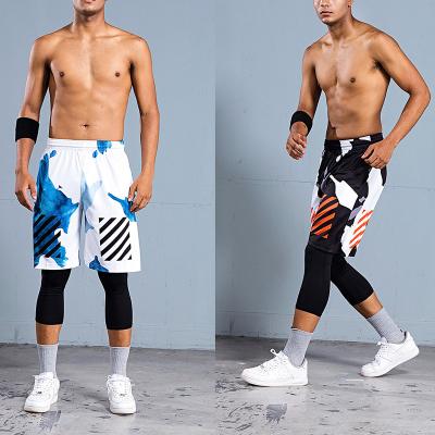 China 2022 new QUICK DRY pockets design black and white wholesale gym new basketball plus size mens boy shorts for sale