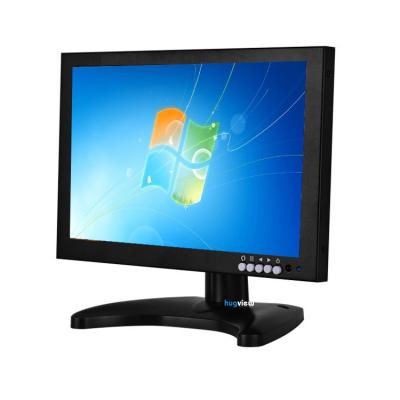 China Loudspeaker Security Camera Computer Monitor Industrial 12 Inch LCD Cctv Monitor With Bnc AV Hd dc12v for sale