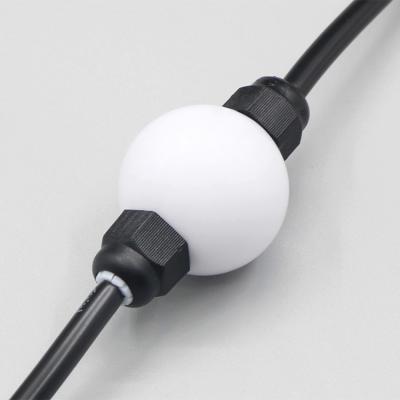 China DC LED Ball Pixel Light Pixel Led Brightness 24v Outdoor Led String Ball Light High IP67 RGB Ball Christmas Lights Decoration Light for sale