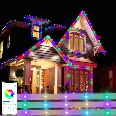 China Decoration Lighting Led Christmas Good Quality UCS2904 Full Color Pixel Outdoor Building Linear Lighting 12V Led Dot Light for sale