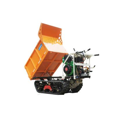 China Construction Material Stores Cargo Transport Vehicle Gasoline Crawler Handheld Off-Road Loader for sale