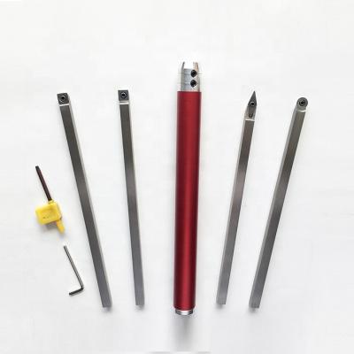 China Wood Turning Item#WC04 Premium 5 PCS Woodturning Chisel Tool Kit With Carbide Cutters for sale