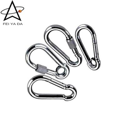 China Health Care Safety Buckle Climbing Safety Hook Crane Safety Hook Stainless Steel for sale