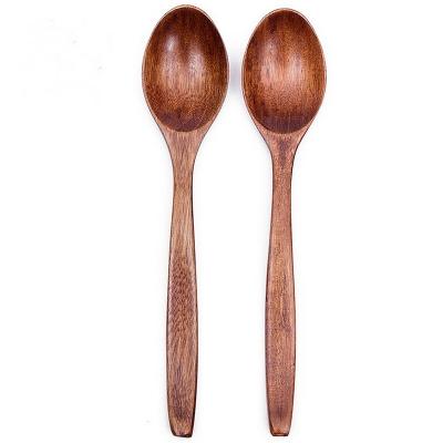 China Creative Viable Wooden Tea Teaspoon Tableware Honey Milk Baby Tableware Size 18*4cm for sale