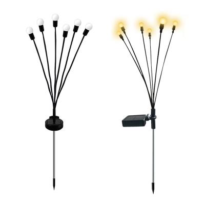 China LED Solar Wind Powered Firefly Lights Outdoor Waterproof Solar Wind Powered Solar Light Garden Walkway LED Firefly Decorative Yard Patio Stake Lights for sale