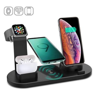 China Wireless Charger for iWatch 4 in 1 Fast Wireless Charger Cable Wireless Charging 3 in 1 Station Smart Stand Self Charging Smart Watch for iPhone for sale