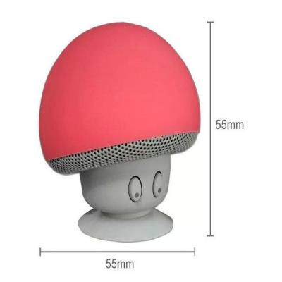 China Cartoon Mushroom Wireless Speaker Mini Mini Creativity Wireless Speaker With Little Sucker As Stand for sale