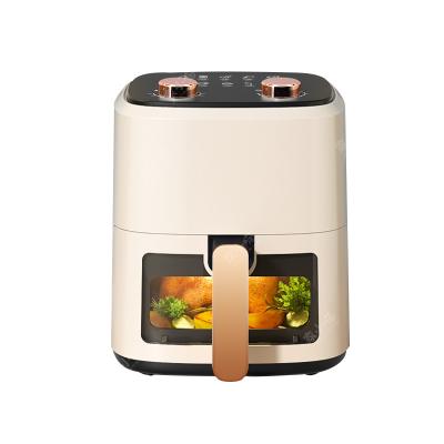 China Hotel OEM/ODM Hot Sale Household Digital Display Air Fryer 5.5 Liter Oil Free Electric Deep Smart For Kitchen Air Fryers for sale