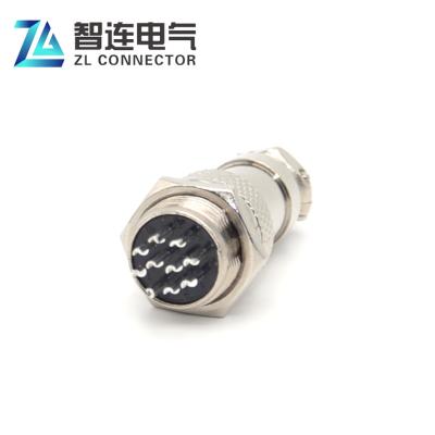 China Automation Electrical Socket 10Pin GX16 Aviation Plug Socket Connector for sale