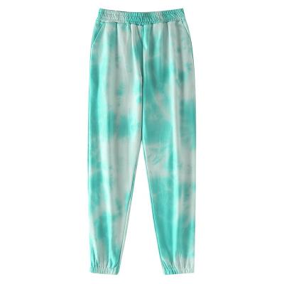 China Tie Dye Women Breathable Pants Empty Yoga Pants With Pocket for sale