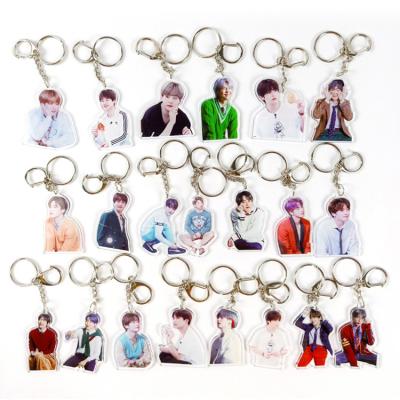 中国 Wholesale Custom Goods BTS Keychains Kpop BTS Product Keychains For Gift Set And Promotional Gift 販売のため