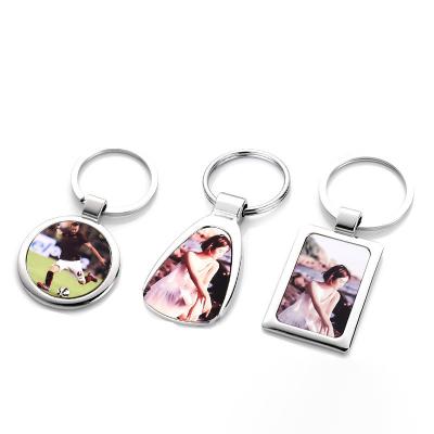 China Fashion Luxury Wholesale Custom Double Sided Key Chain Sublimation Blank MDF Sublimation Key Chain for sale