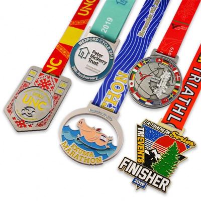 China Hot Selling Europe Custom Shape Half Medals Running Marathon For Wholesales for sale