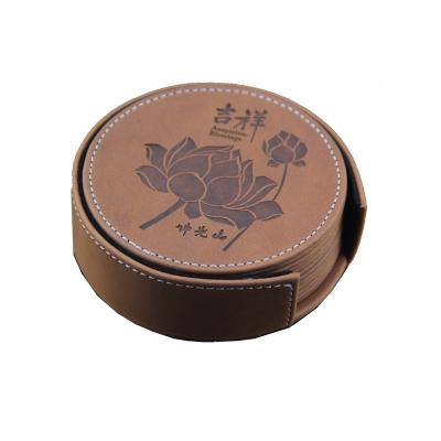 中国 Custom Different Types Viable Gifts, Tea Coffee Beer Leather Coaster, Mug Mat For Business Gifts 販売のため