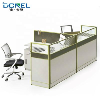 China Commercial Office Furniture 4 Person Office Workstation L Sharp Partition Furniture Computer Desk for sale