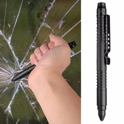 China Pen Aircraft Aluminum Self Defense Easy Carry Tactical Pen With Glass Breaker Writing Survival Multifunctional Tool for sale