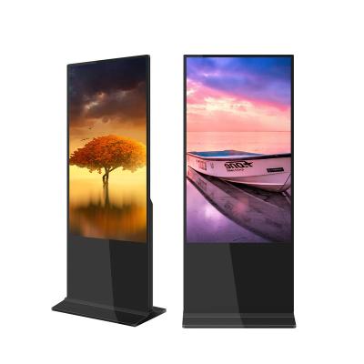 China Indoor 43inch indoor lcd touchscreen free digital signage freestanding digital signage  43 inch advertising video player kiosk for sale