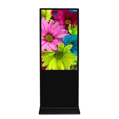 China Indoor 55 inch indoor  screen Vertical Advertising Machine Floor Stand Interactive Video Digital Display lcd advertising screen for sale