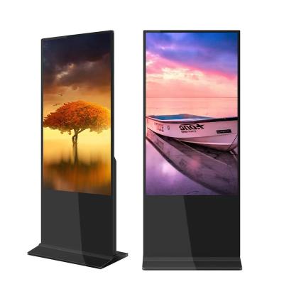 China Indoor Floor stand information digital signage kiosk with infrared touch capacitive interactive advertising display for mall retail for sale