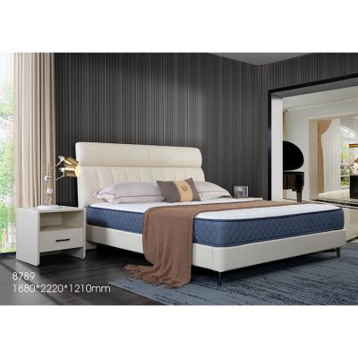 China 1.8m Double Bed Modern Luxury Leather Bed Room Furniture Modern Home Upholstered Bed for sale