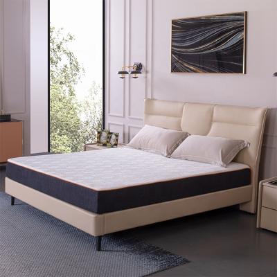 China Wholesale Modern Smart Leather Bed Bed Factory Modern Leather King Size Leather Bed Relax Headboard Cladded Leather Bed for sale