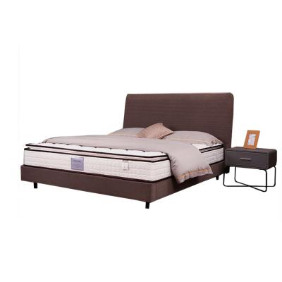 China Modern Queen Size Modern Upholstered Platform Furniture Fabric Double Bed Queen Size Single Bed Frame for sale